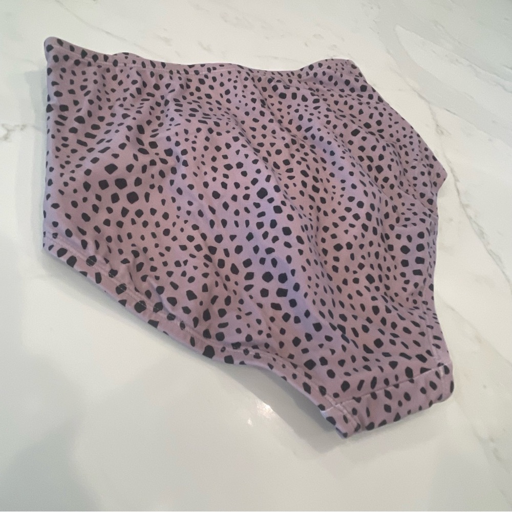NWOT Kona Sol Purple with Black Spots  Bathing Suit Bottoms - Picture 6 of 8